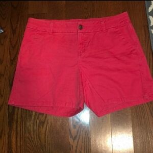Maurices Pink Chino Shorts Women's Size 1/2 Spring Summer Beach Vacation EUC